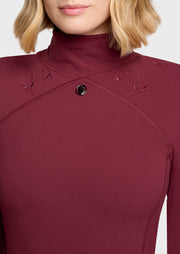 Shirt SUNNIVA FLORAL - plum "Samshield HW26"