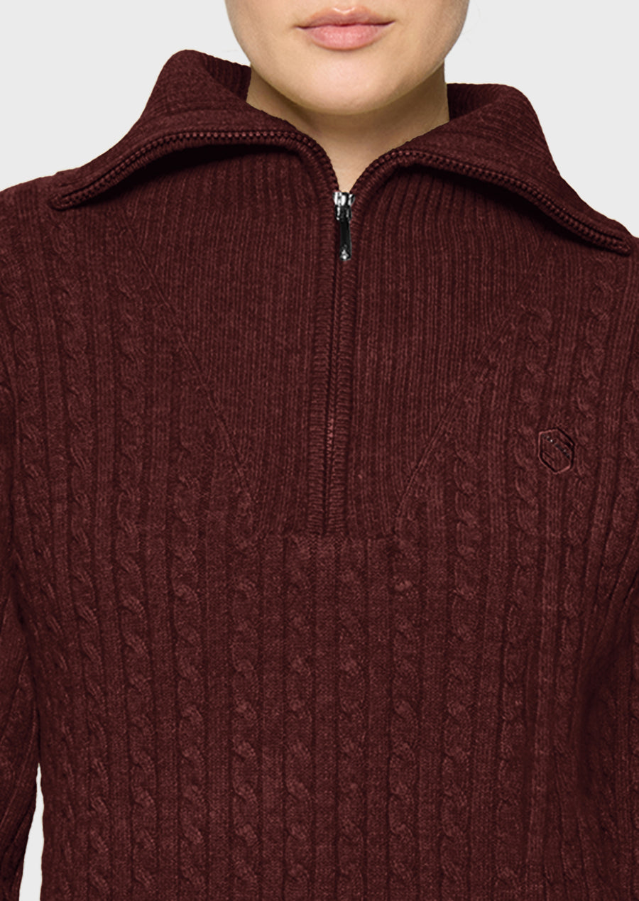 Pullover SUZANNE TWISTED - plum "Samshield HW26"