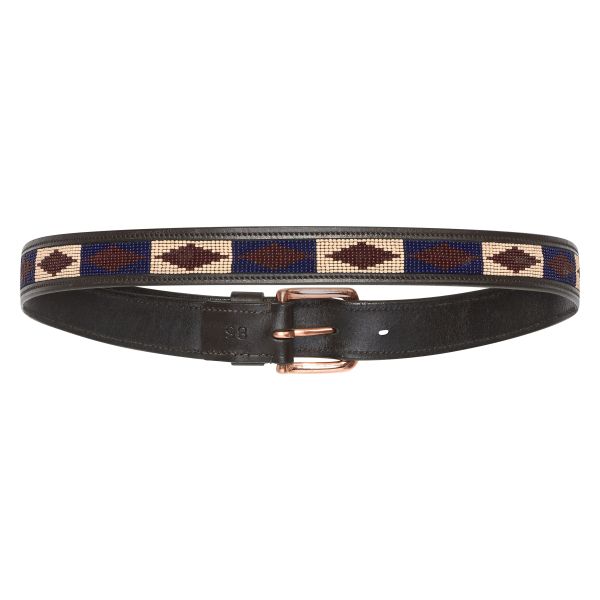 Gürtel CHAYA PERLEN - dunkelbraun/roségold "HV POLO HW26"
