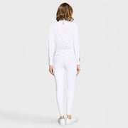 Reithose CLARA PREMIUM Vollgrip - weiß "Samshield FS26"