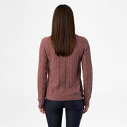 Zopfstrick Pullover DUNYA - wine