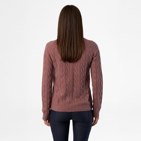 Zopfstrick Pullover DUNYA - wine