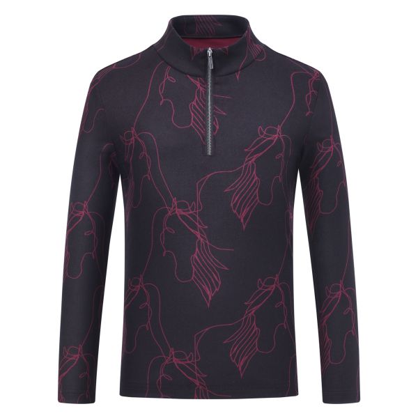 Kinder Shirt LANA - dark mauve "Imperial Riding HW26"