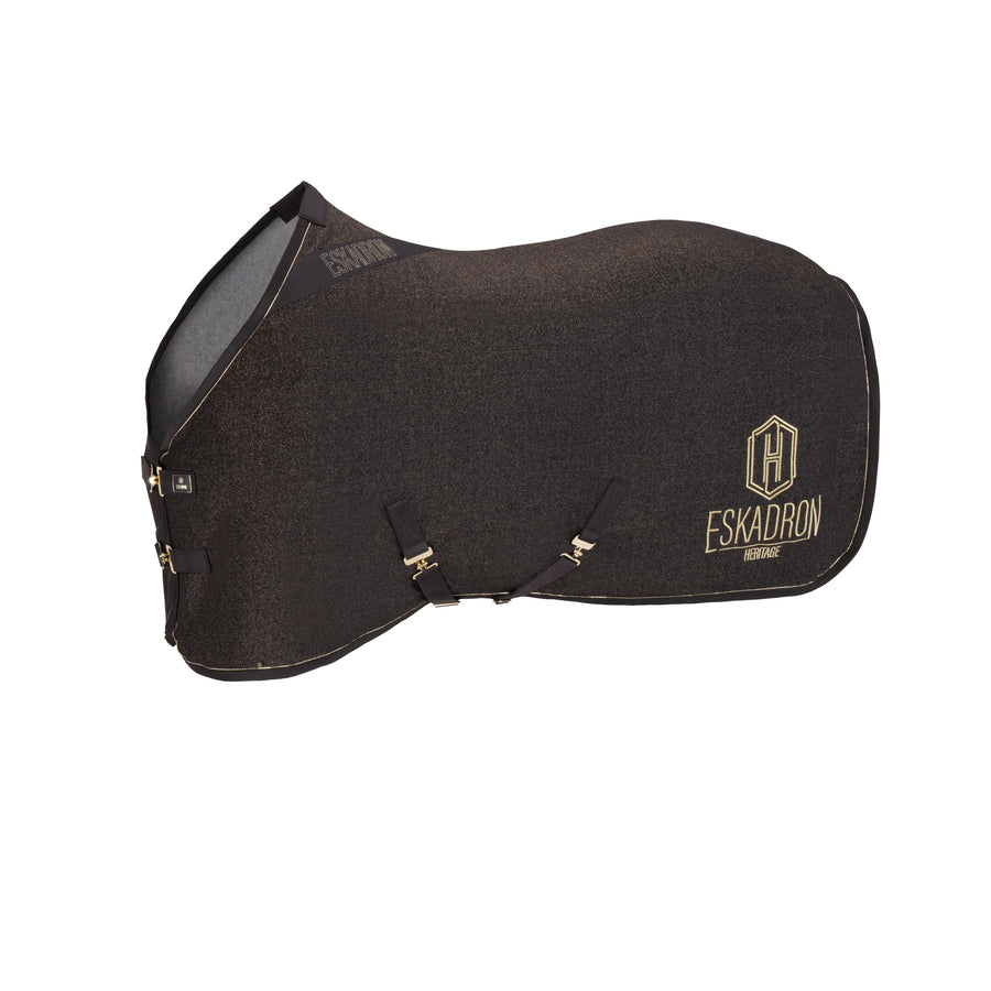 Abschwitzdecke JERSEY SPARKLE - black truffle "Eskadron Heritage 25/26"