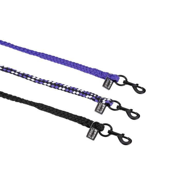 Strick REGULAR Karabinerhaken - black-white-purple "Eskadron Dynamic 24"
