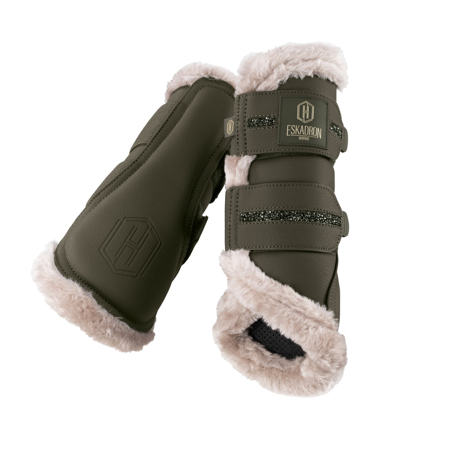 Gamaschen FAUX LEATHER JEWEL FF - deep moss "Eskadron Heritage 26/27"