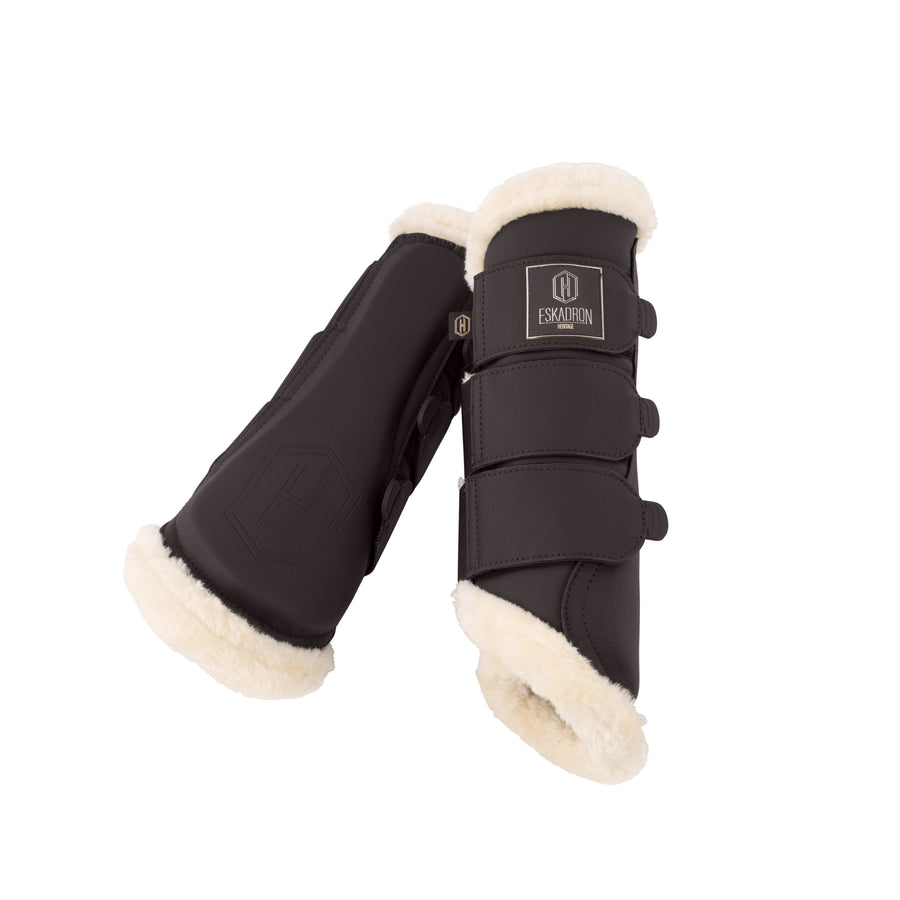 Gamaschen FAUX LEATHER FF - black truffle "Eskadron Heritage 25/26"