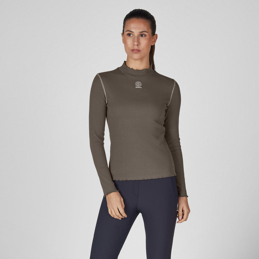 Shirt TURTLENECK RIB - powdertaupe "Eskadron Dynamic 26"