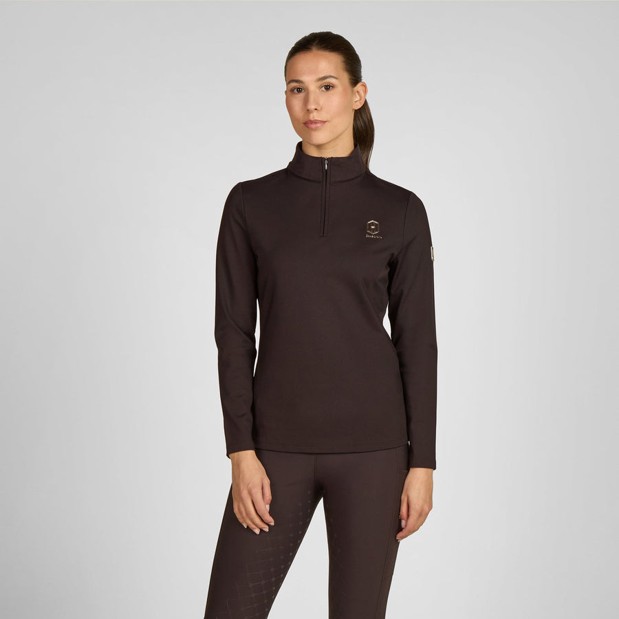 Shirt HALF-ZIP - black truffle "Eskadron Heritage 25/26"