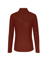 Shirt HALF ZIP - merlot "Eskadron Heritage 26/27"