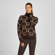 Pullover KNIT JUMPER - black truffle "Eskadron Heritage 25/26"