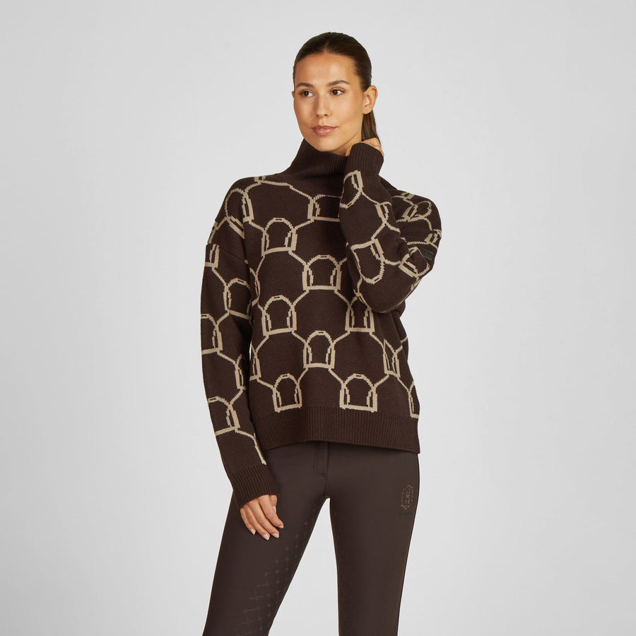 Pullover KNIT JUMPER - black truffle "Eskadron Heritage 25/26"