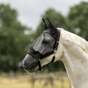 Fliegenhalftermaske FAST PLUS - schwarz