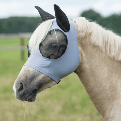 Fliegenmaske TWIN FIT FLEXI - grau