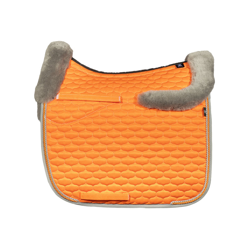 Mattes Fell Schabracke FS26/03 - Glanz orange/grau