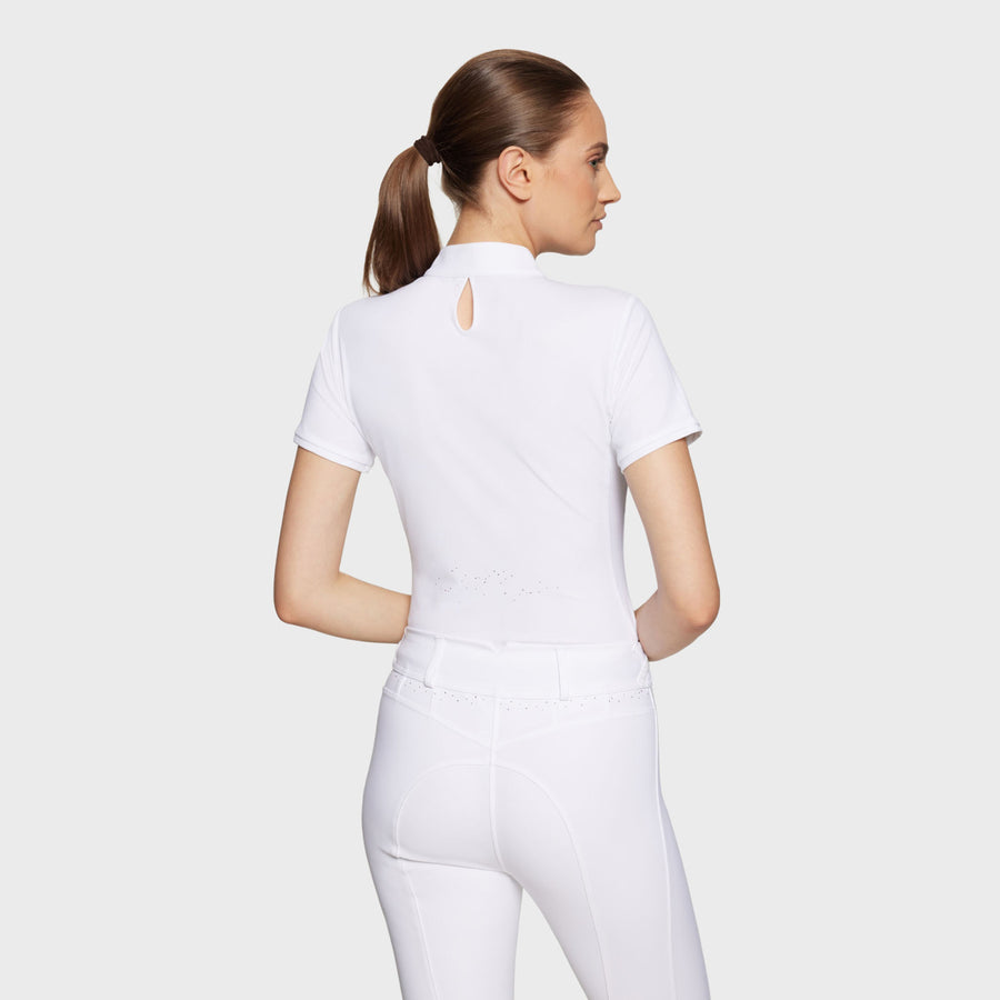 Turniershirt LOUISON CRYSTAL - weiß
