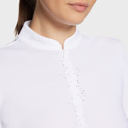 Turniershirt LOUISON CRYSTAL - weiß