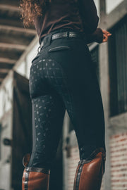 Winter Reithose LINNETT SO GripTec HIGHWAIST - schwarz "Pikeur HW26"