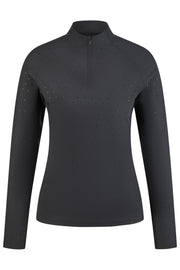 Langarm Zip-Shirt SELECTION - schwarz "Pikeur FS26"