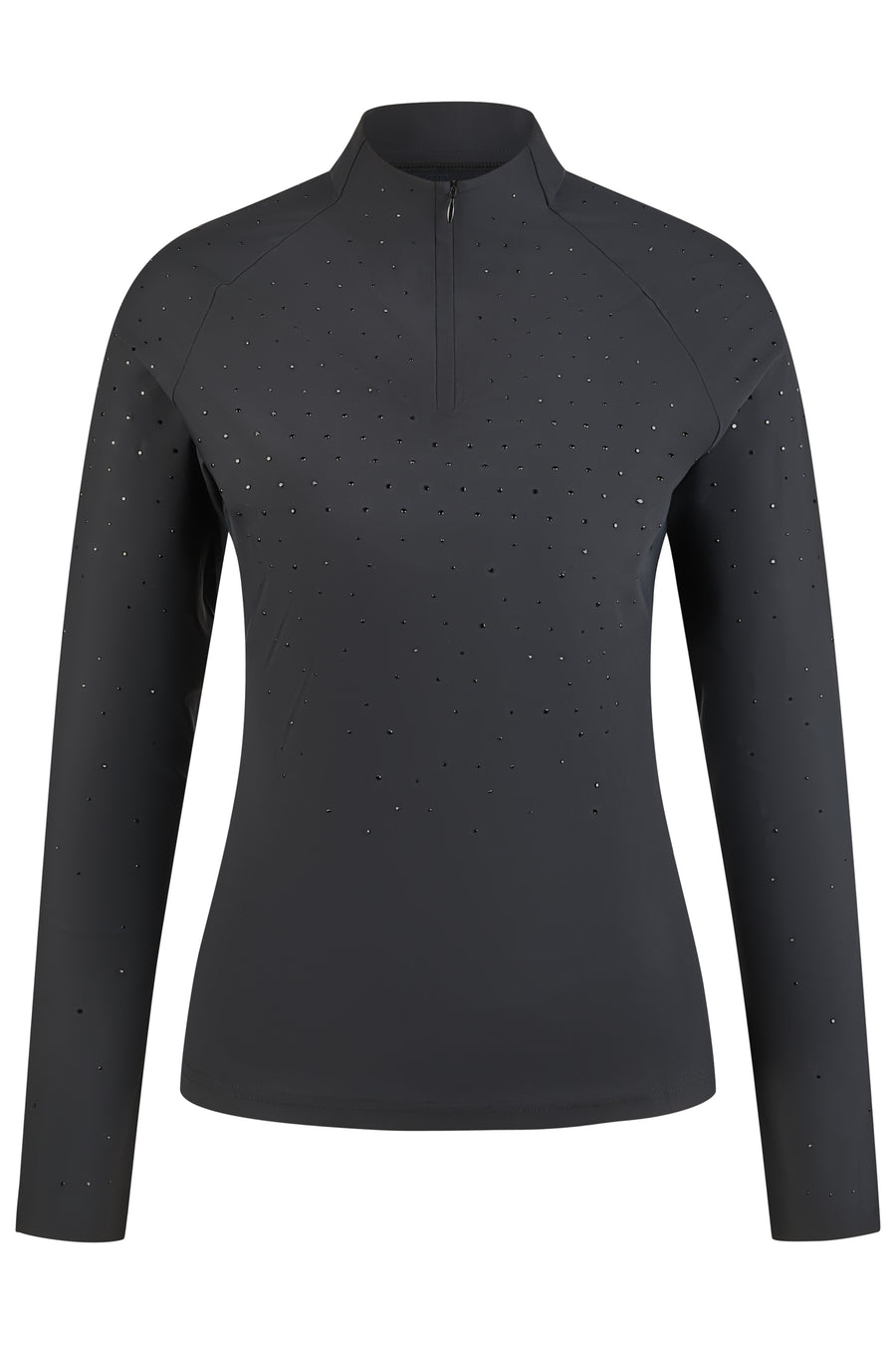 Langarm Zip-Shirt SELECTION - schwarz "Pikeur FS26"