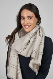 Schal 8858 SELECTION - pale grey "Pikeur HW25"