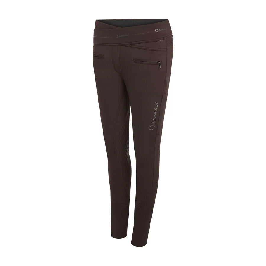 Reithose ALPHA WINTER Vollbesatz - chocolate